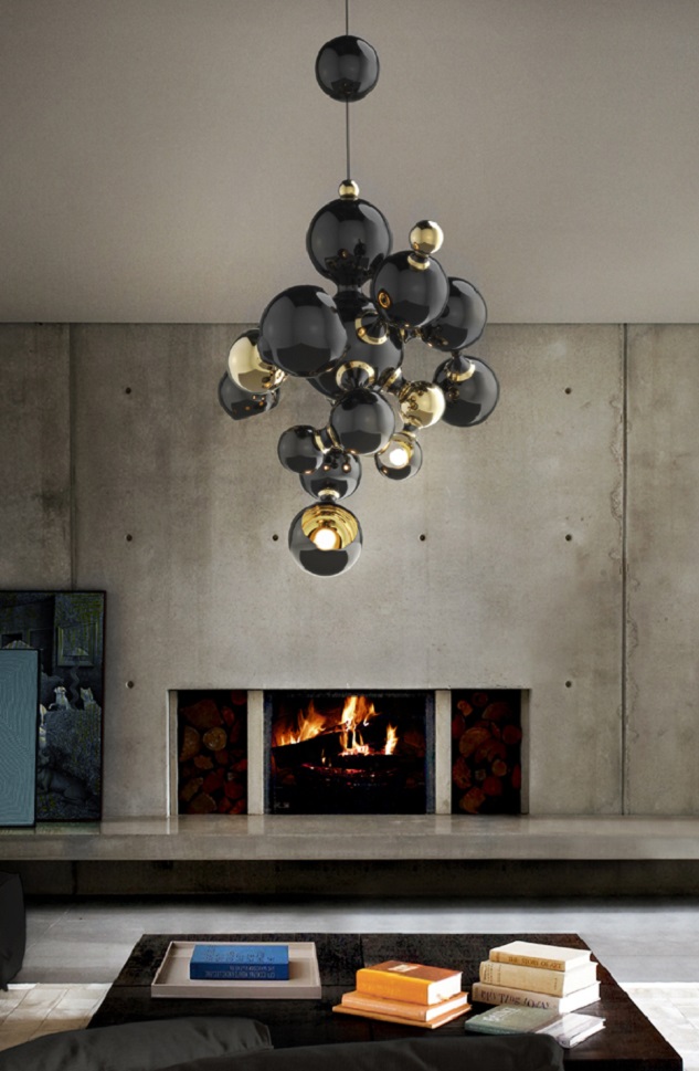 "Atomic suspension lamp by Delightfull"