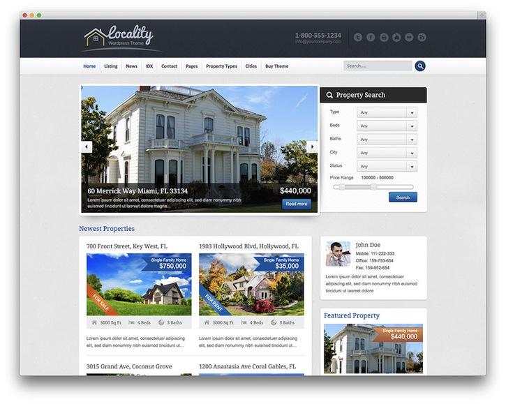 50 Stylish and Responsive Real Estate WordPress Themes ➤ To see more news about The Most Expensive Homes around the world visit us at www.themostexpensivehomes.com #mostexpensive #mostexpensivehomes #themostexpensivehomes @expensivehomes
