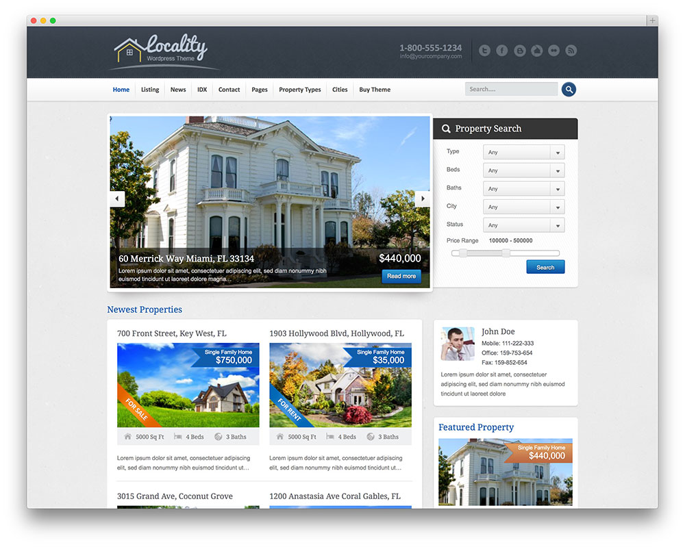 50 Stylish and Responsive Real Estate WordPress Themes (Part 4) ➤ To see more news about The Most Expensive Homes around the world visit us at www.themostexpensivehomes.com #mostexpensive #mostexpensivehomes #themostexpensivehomes @expensivehomes