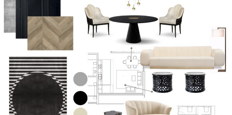 Neutral Moodboard Inspired By Kelly Hoppen's Style 