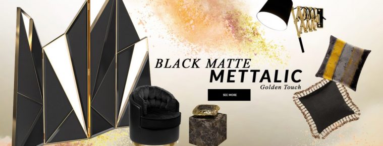Design Trends 2020: Black Matte Mettalic With A Golden Touch