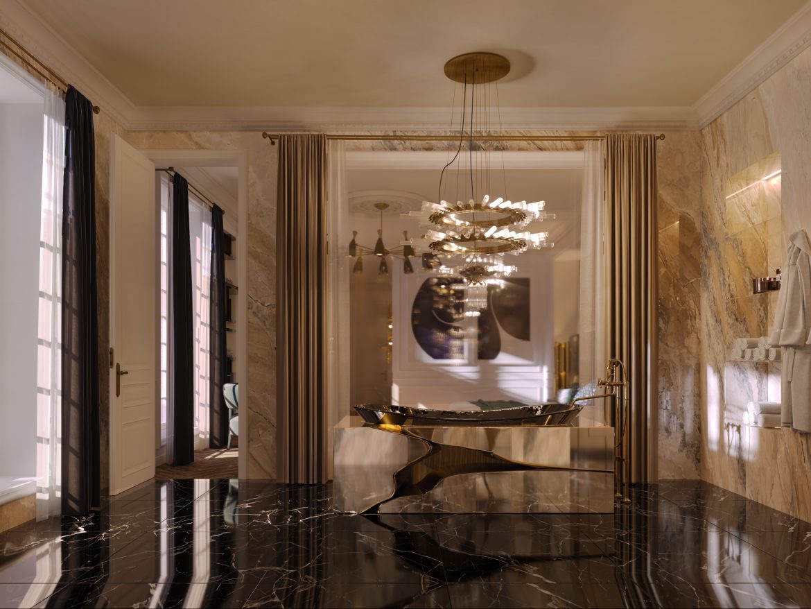 Amazing luxury parisian bathroom decoration