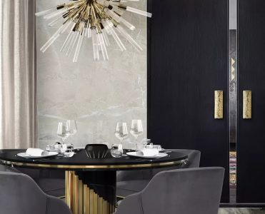 A Metallic Dining Area