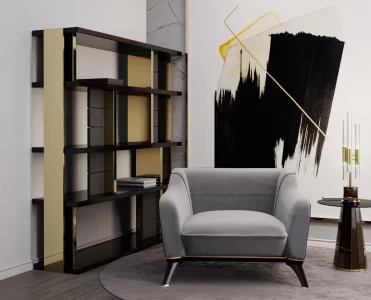 A Reading Corner With A Tasteful Decor