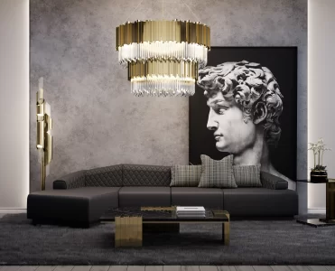 Modern Classic Living Room With A Striking Charm