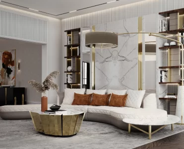 A Fresh And Modern Living Room