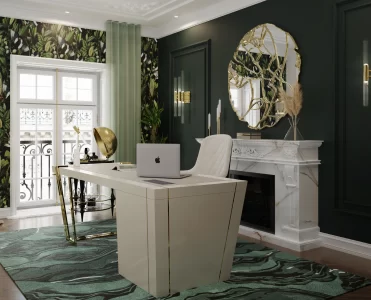 Modern Home Office Design With Parisian Influences