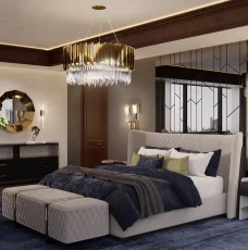 A Bedroom With A Royal Flair