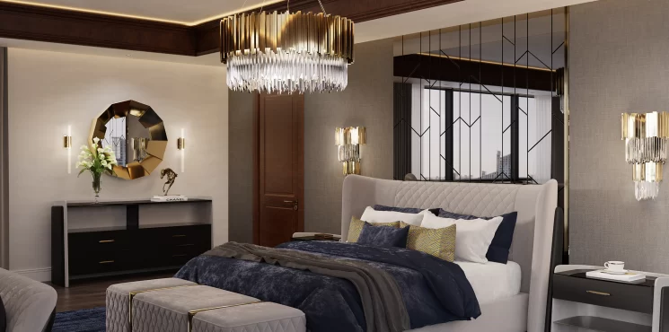A Bedroom With A Royal Flair
