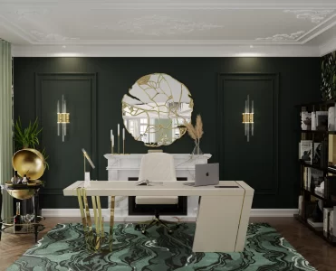 A Refined Workspace With A Parisian Essence