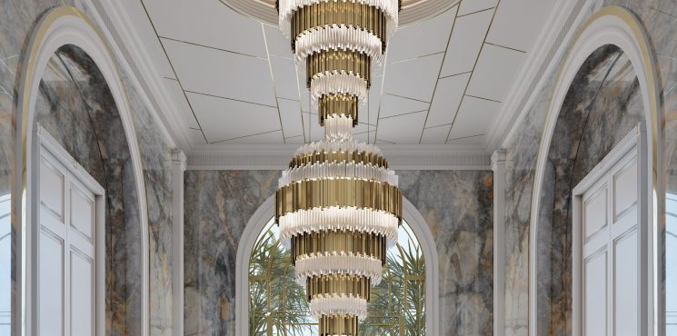 An Entryway With Touches Of Gold