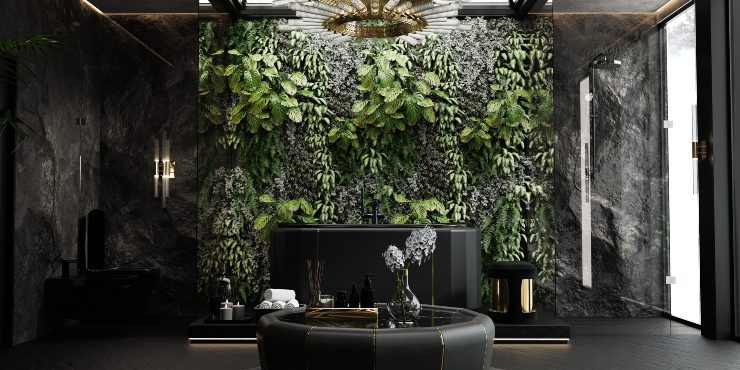 Luxury Houses with Outstanding Bathroom Design Sets