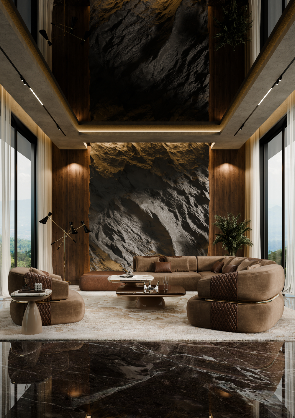 Expensive Living Room Ideas: An Interior Full of Modern Glamour